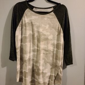 Torrid Gray Camo Top